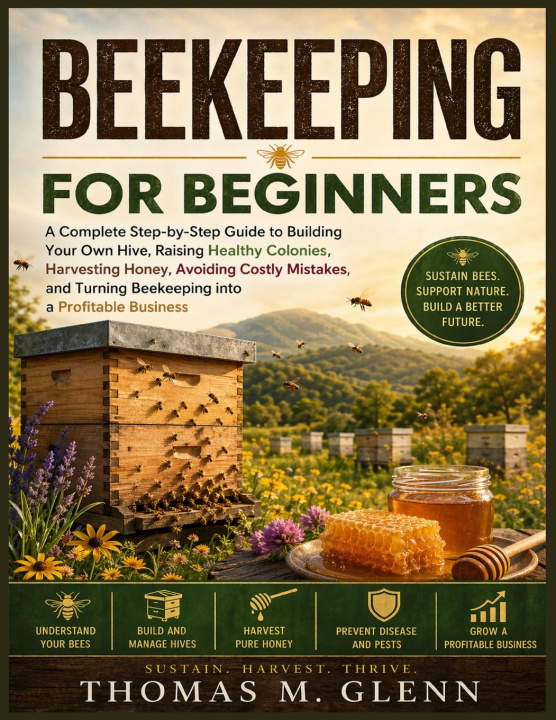 Kniha BEEKEEPING FOR BEGINNERS Thomas M. Glenn