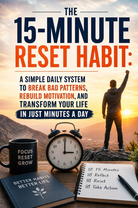Knjiga The 15-Minute Reset Habit V. Rhea