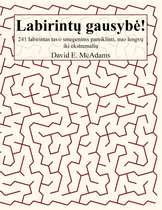 Kniha Labirintų gausybė! David E. McAdams