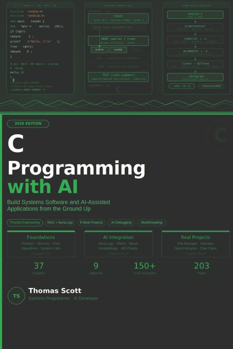 Könyv C Programming with AI Thomas Scott