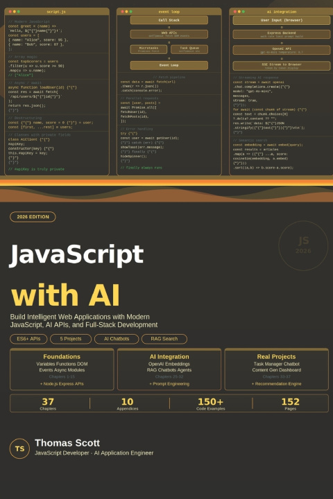 Könyv JavaScript with AI Thomas Scott