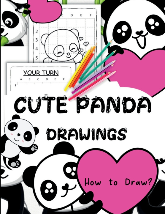 Kniha Cute Panda Drawings Rowa Rymer