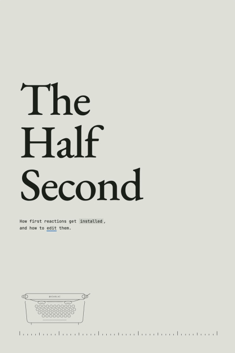 Kniha The Half Second XIAOLAI LI
