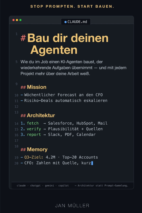 Knjiga Bau dir deinen Agenten Jan Müller