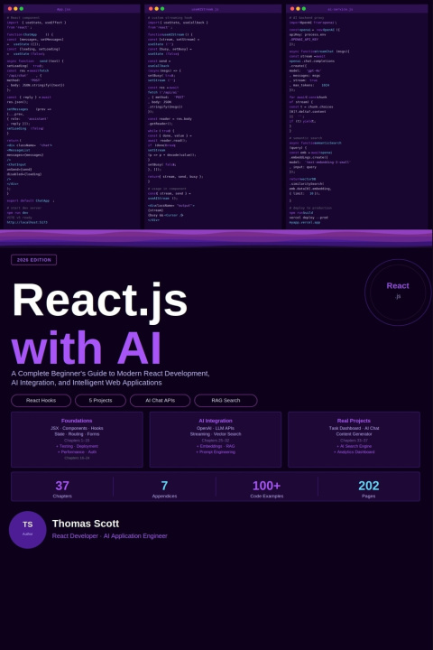 Kniha React.js with AI Thomas Scott