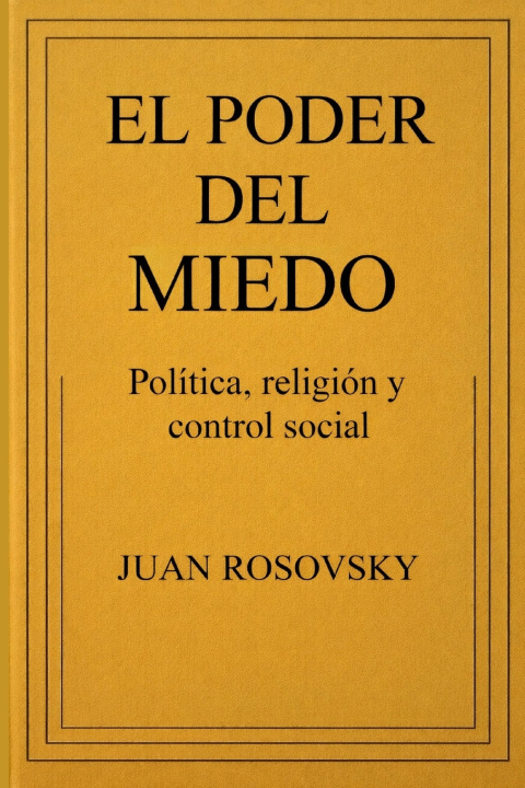 Kniha El poder del miedo Juan Rosovsky