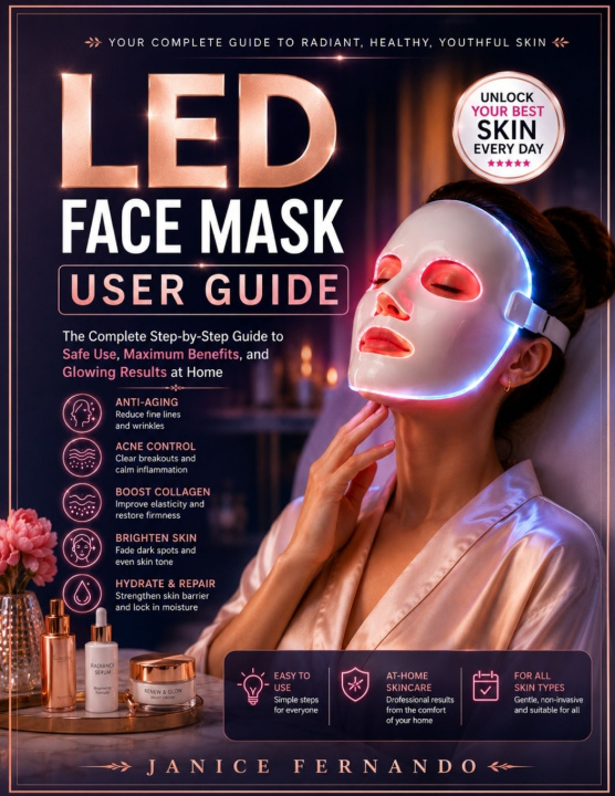 Kniha LED Face Mask User Guide JANICE FERNANDO