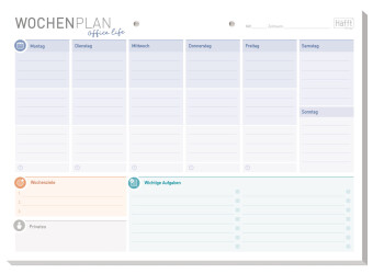 Kniha Tisch-Block Wochenplan A4 