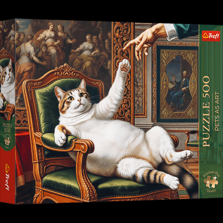 Kniha Puzzle 500 Trefl Premium Plus Pets as Art Jego Puszysta Wysokość 37627 