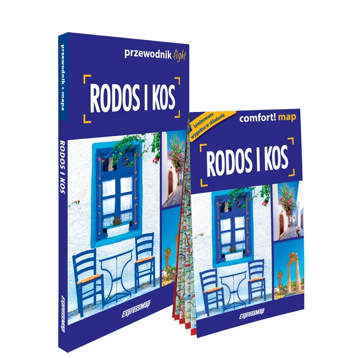 Kniha Rodos i Kos light przewodnik + mapa Piotr Jabłoński