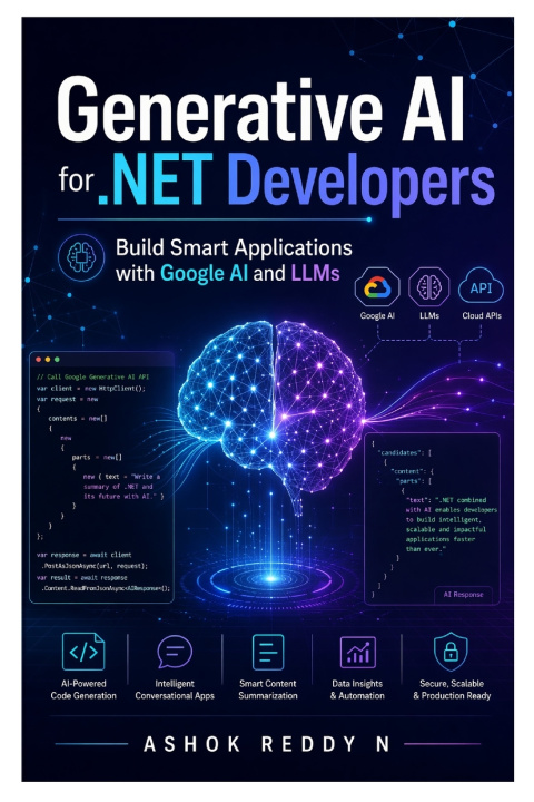 Kniha Generative AI for .NET Developers Ashok Reddy Nemilidinne