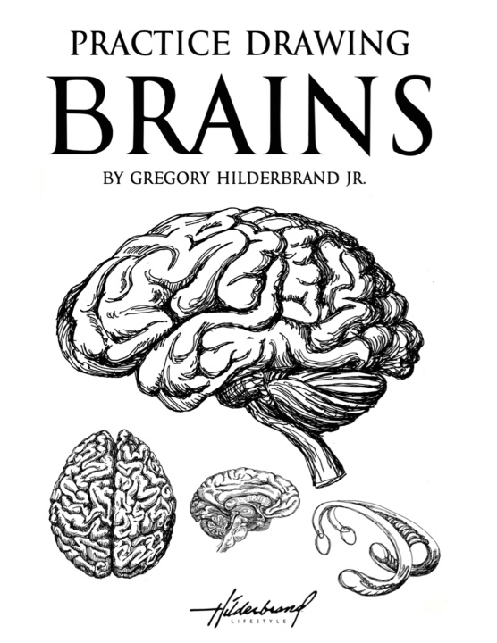 Kniha Practice Drawing Brains Gregory Hilderbrand Jr.