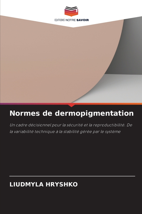 Kniha Normes de dermopigmentation Liudmyla Hryshko