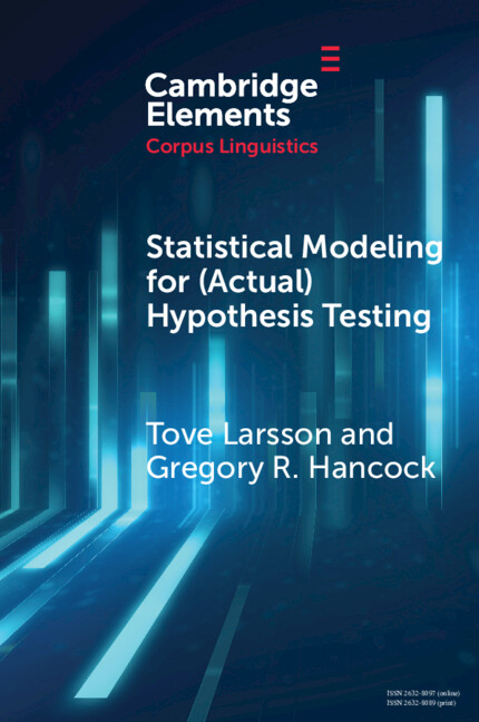 Kniha Statistical Modeling for (Actual) Hypothesis Testing Tove Larsson