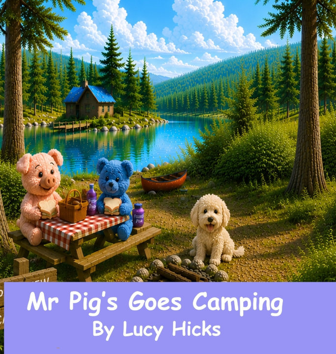 Livro Mr Pig goes Camping Antony Charity