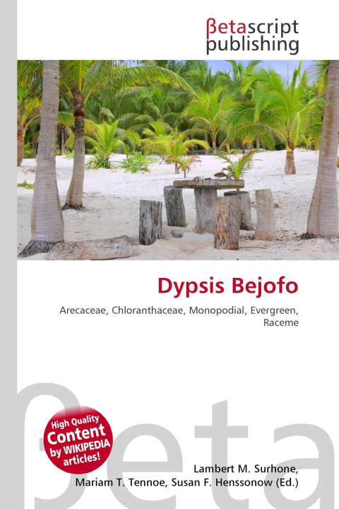 Kniha Dypsis Bejofo Mariam T. Tennoe