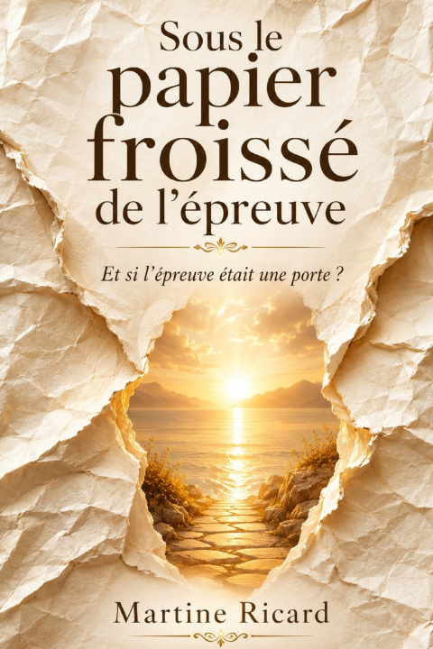 Knjiga Sous le papier froissé Martine Ricard