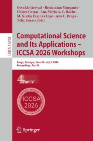 Knjiga Computational Science and Its Applications - ICCSA 2026 Workshops Osvaldo Gervasi