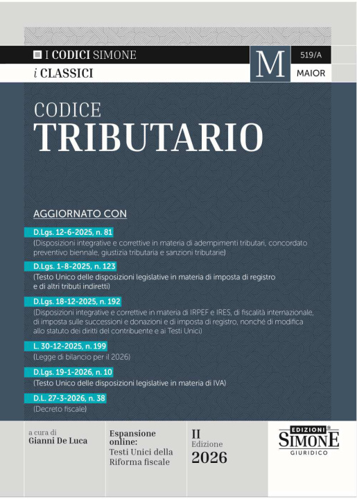 Kniha Codice tributario 
