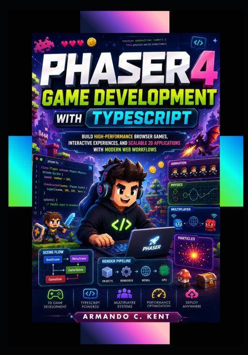 Kniha Phaser 4 Game Development with TypeScript Armando C. Kent