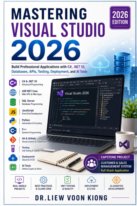 Kniha Mastering Visual Studio 2026 Voon Kiong Liew