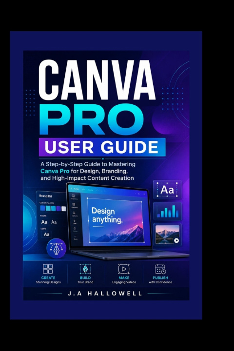 Kniha CANVA PRO USER GUIDE J. A. Hallowell