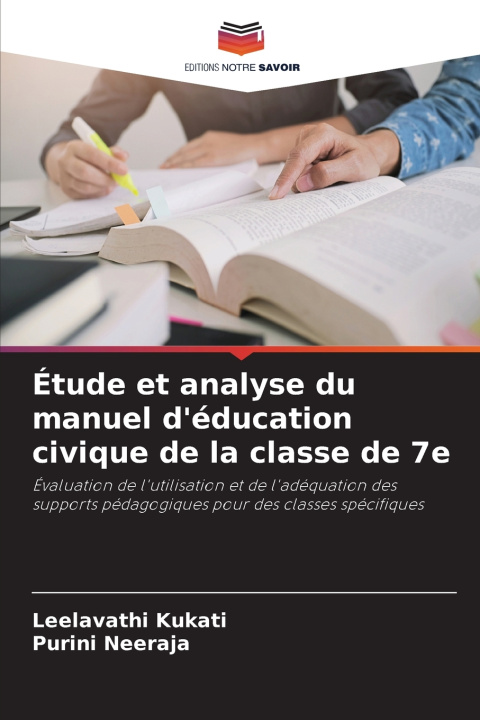 Libro Étude et analyse du manuel d'éducation civique de la classe de 7e Leelavathi Kukati