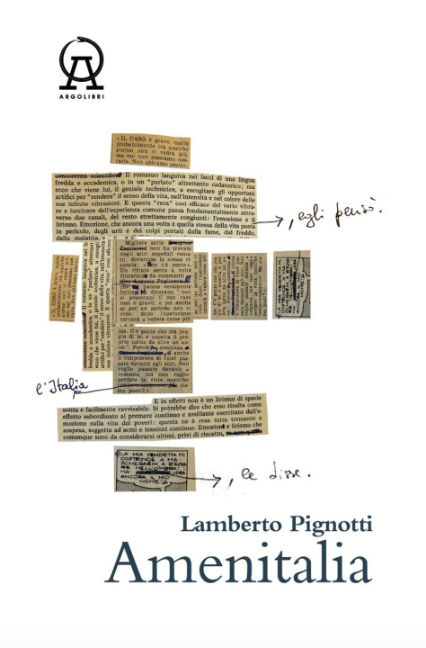 Libro Amenitalia Lamberto Pignotti