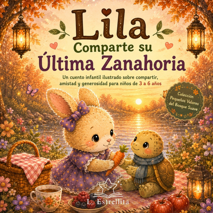 Libro Lila la Conejita Comparte su Última Zanahoria L. Estrellita