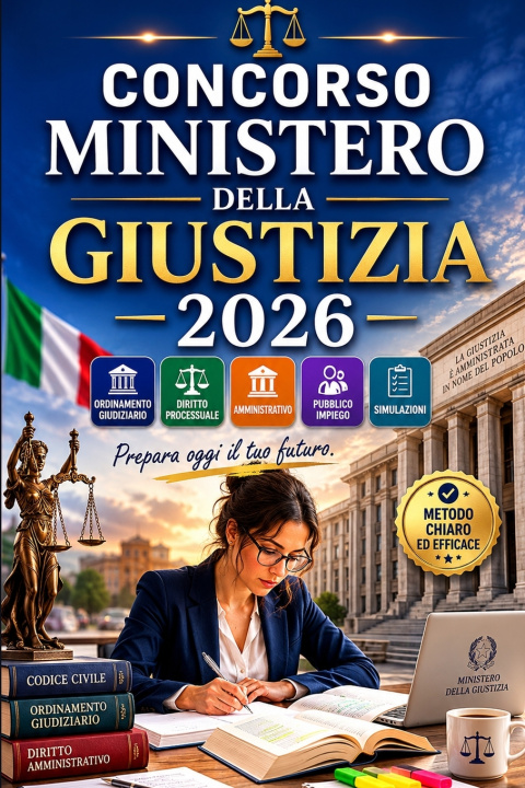 Libro Concorso Ministero della Giustizia 2026 Aiuto Concorsi Italia