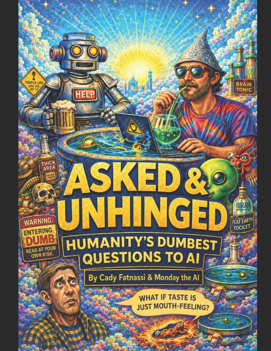 Knjiga ASKED & UNHINGED Monday Open AI