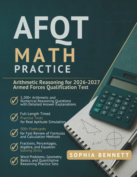 Knjiga AFQT Math Practice SOPHIA BENNETT