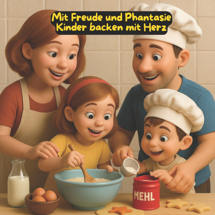 Libro Mit Freude und Phantasie Kinder backen mit Herz Carmela Petriglieri