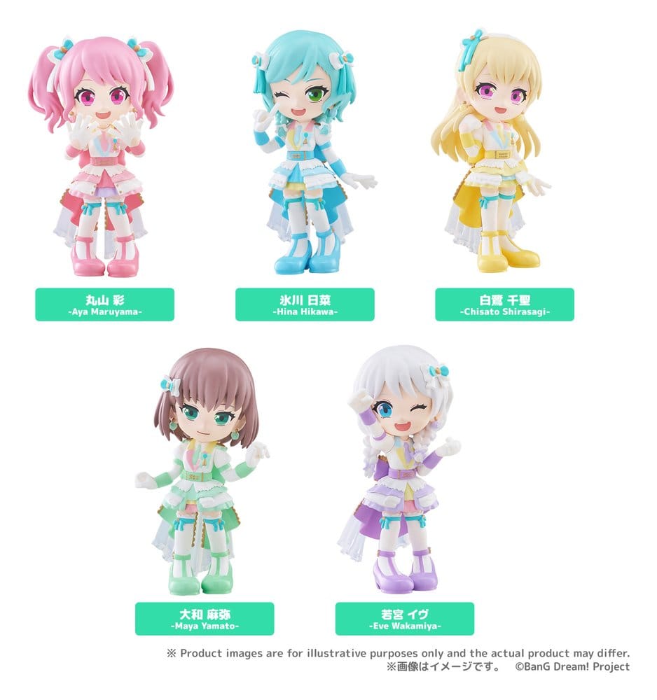 Juego/Juguete BanG Dream! PalVerse Mini Figures Pastel*Palettes Blind Box Display (6) 