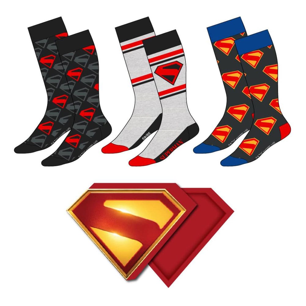 Schrijfwaren DC Comics Socks 3-Pack Superman 38-45 