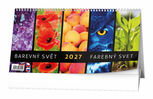 Kalender/Terminbuch Barevný svět 2027 - stolní kalendář 