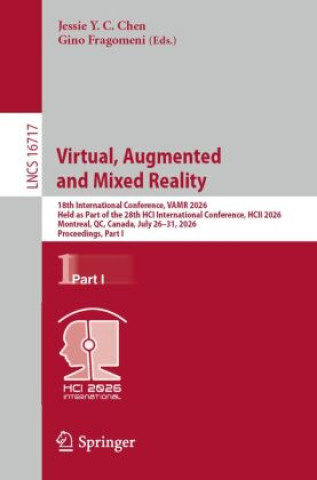Boek Virtual, Augmented and Mixed Reality Jessie Y. C. Chen