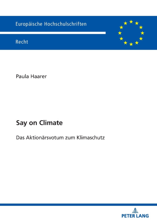 Knjiga Say on Climate Paula Haarer
