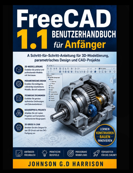 Libro FreeCAD 1.1 BENUTZERHANDBUCH für Anfänger Johnson G.D Harrison