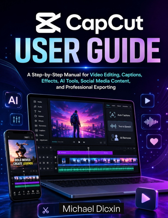 Kniha CapCut User Guide Michael Dicxin
