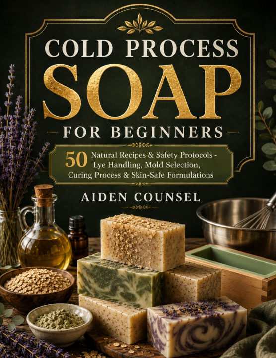Kniha COLD PROCESS SOAP FOR BEGINNERS Aiden Counsel