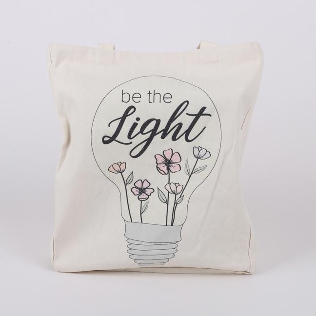 Libro Tote Cotton Be the Light 