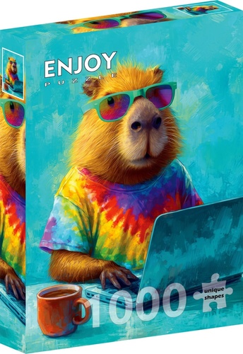 Hra/Hračka Puzzle Cool kapybara 1000 dílků 