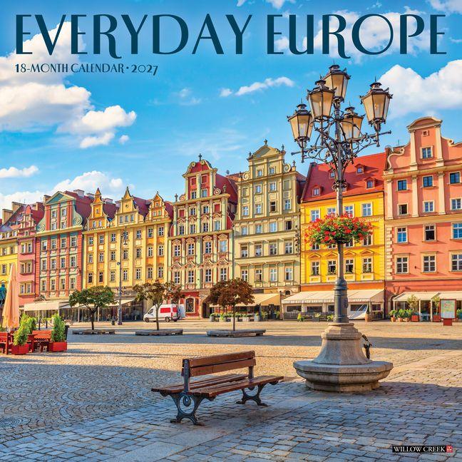 Koledar/Rokovnik Everyday Europe 12 X 12 Wall Calendar Willow Creek Press