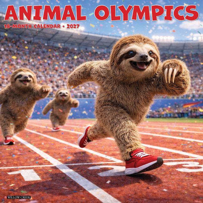 Kalendár/Diár Animal Olympics 2027 12 X 12 Wall Calendar Willow Creek Press