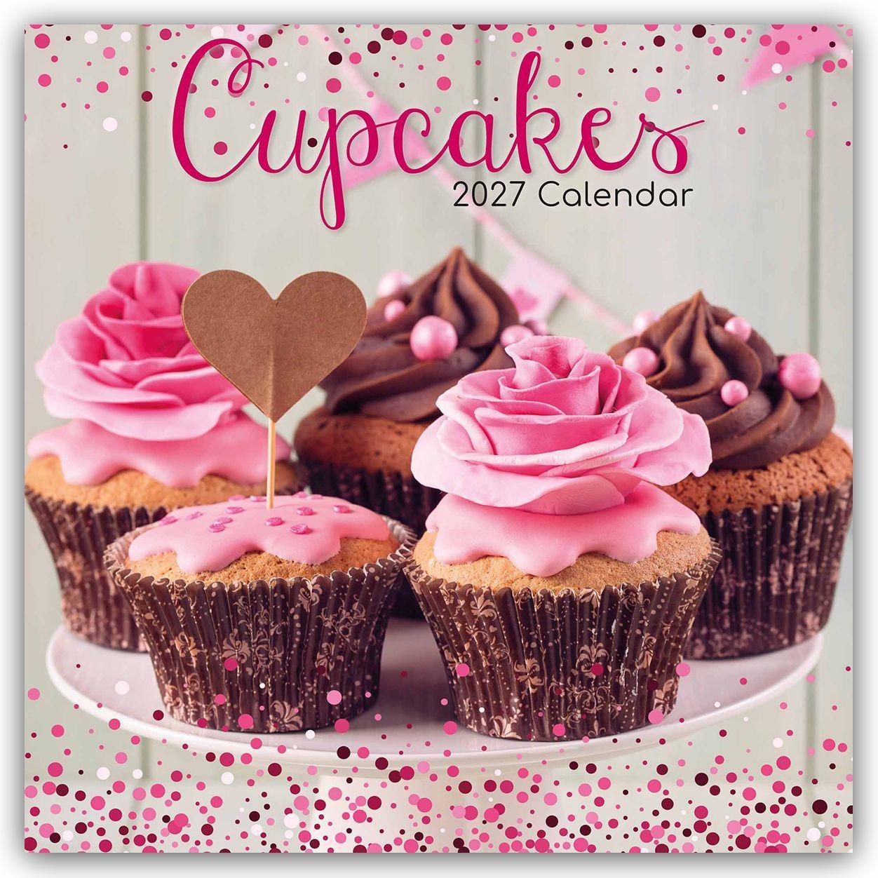 Kalendár/Diár Cupcakes 2027 - 16-Monatskalender The Gifted Stationery Co. Ltd