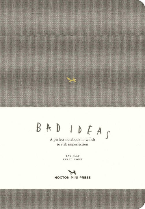 Kniha A Notebook for Bad Ideas (Large / Light Grey / Lined) 