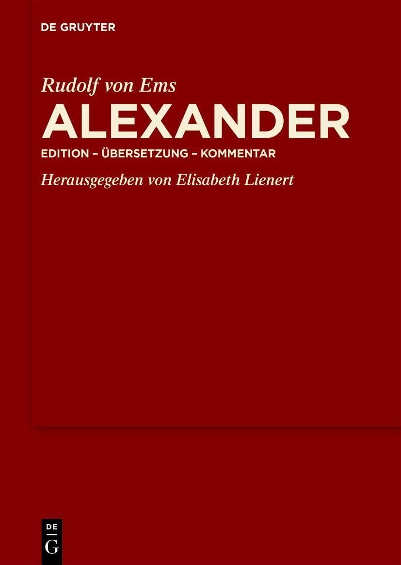 Kniha Alexander Elisabeth Lienert