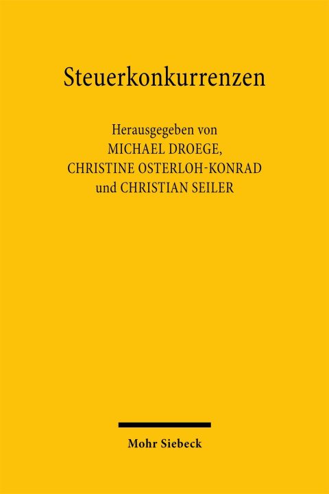 Kniha Steuerkonkurrenzen Christine Osterloh-Konrad