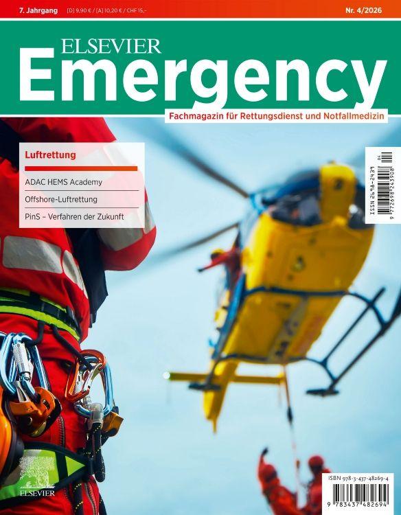 Knjiga ELSEVIER Emergency. Luftrettung. 4/2026 Hans-Martin Grusnick